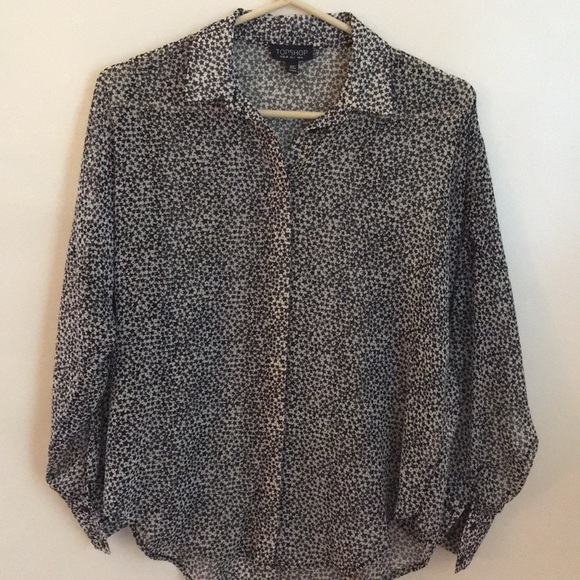 TOPSHOP star print top - Picture 2 of 3